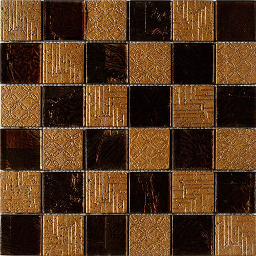 Rusty Slate Mosaic and Glass Mosaic for Decoration