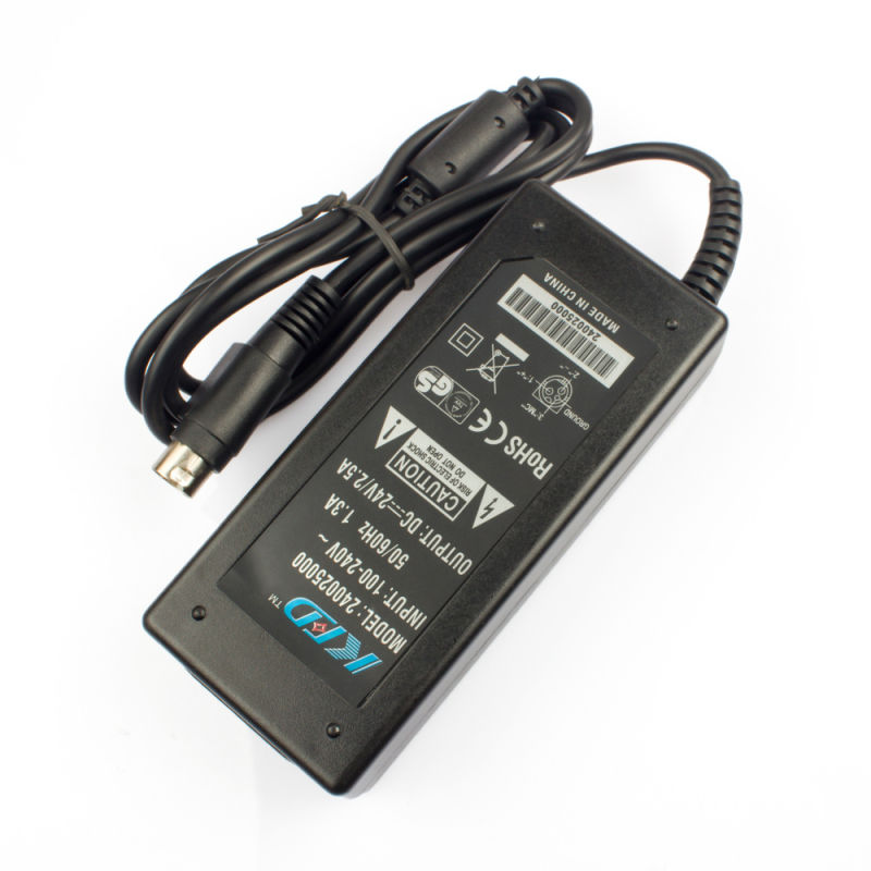 24V 2.5A 3pin Printer AC Adapter Charger Power Supply Cord for Epson TM-U220p