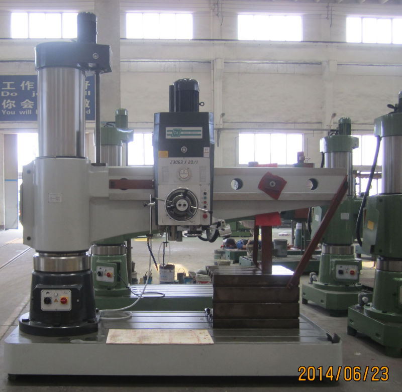 Hydraulic Clamping and Speed Changing Radial Drilling Machine (Z3063X20A)