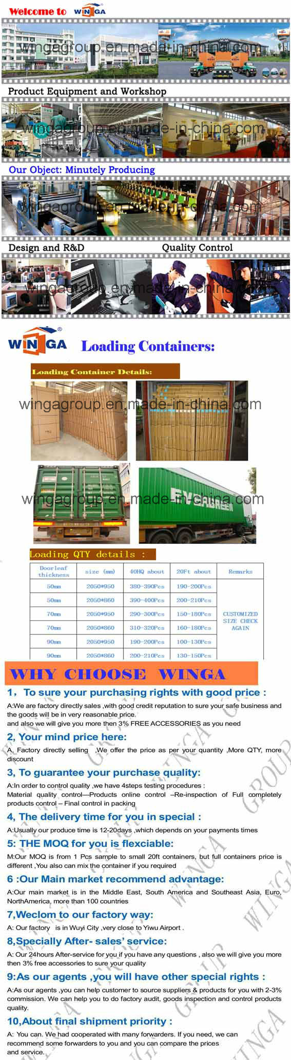 Electric Good Quality Security Exterior Steel Iron Glass Door (W-GD-11)