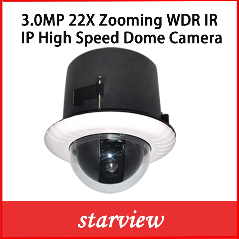 3.0MP 22X CCTV IR High Speed Dome IP PTZ Camera