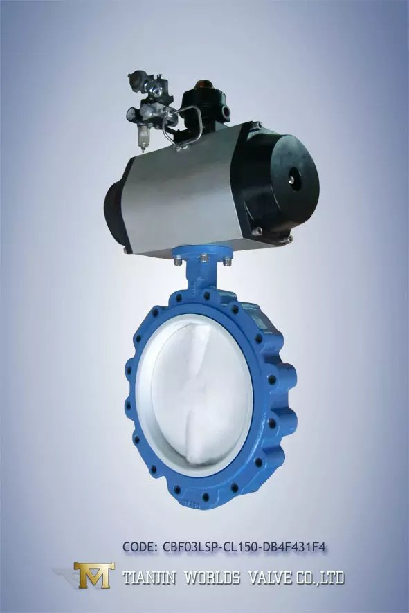 PTFE Seat Pneumatic Wafer Butterfly Valve (D67A1X-10/16)