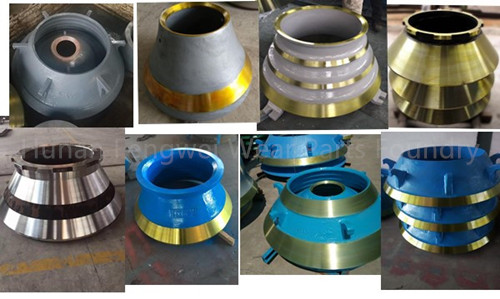 Cone Crusher Wear Parts Mantle Concave Bowl Liner