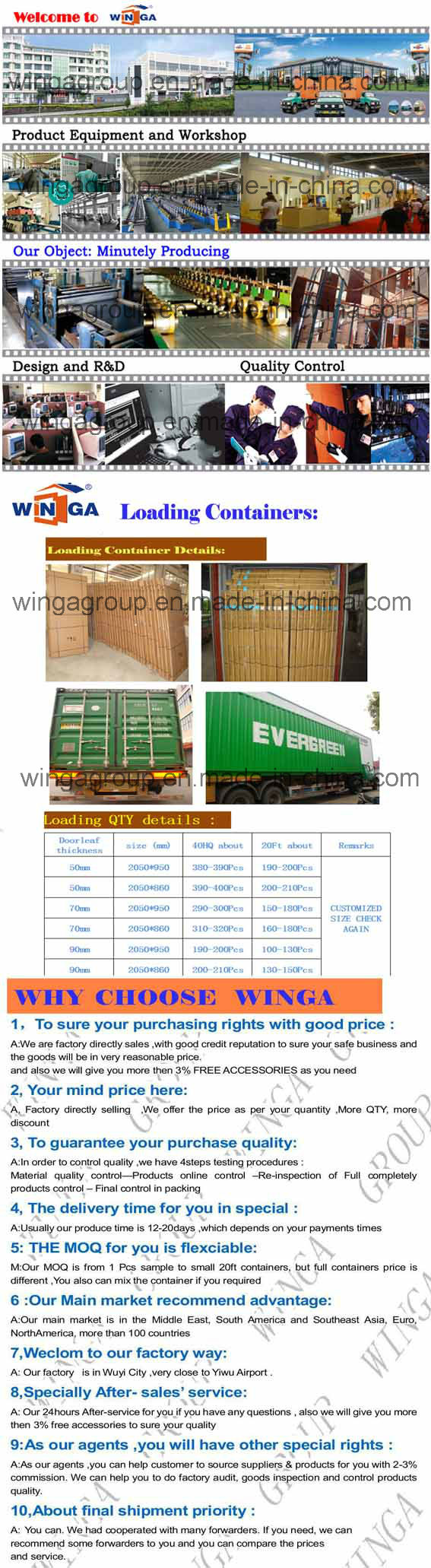 Villa Buidling Good Quality Outside Security Iron Steel Door (W-S-15)