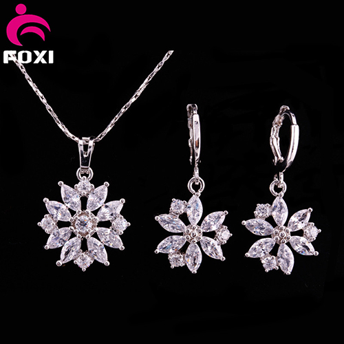 2016 Full Sale Necklace Earring Jewelry Set High Quality Girls Charm Party Jewelry Set