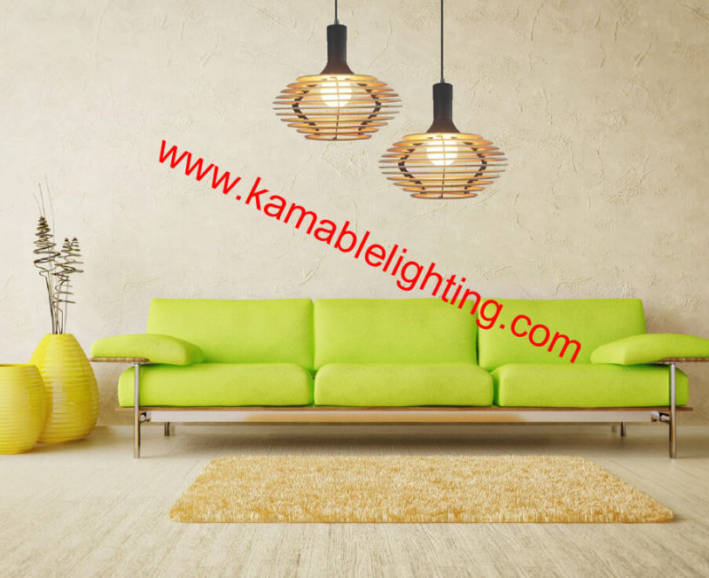 LED Wood Pendant Lighting (KAM-BD-L)