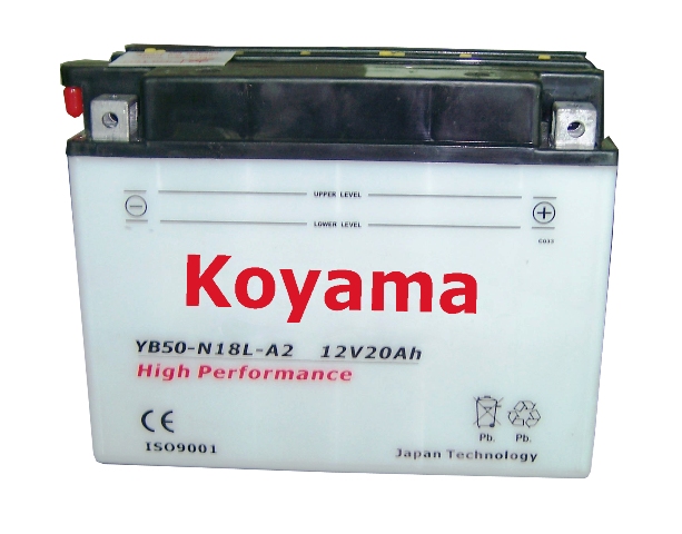 Heavy Duty Dry Motorcycle Battery -Yb50-N18L-A2-12V20ah