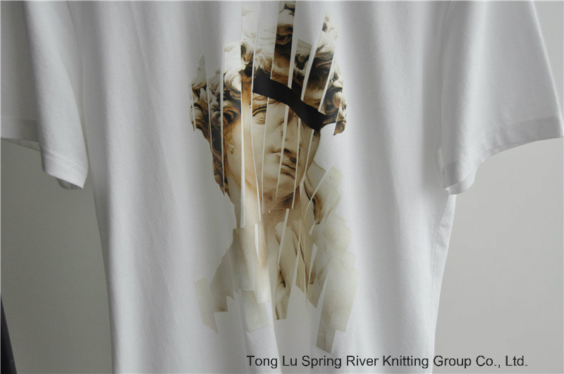 Men's Fashion Design Printed Cotton T-Shirt for Summer