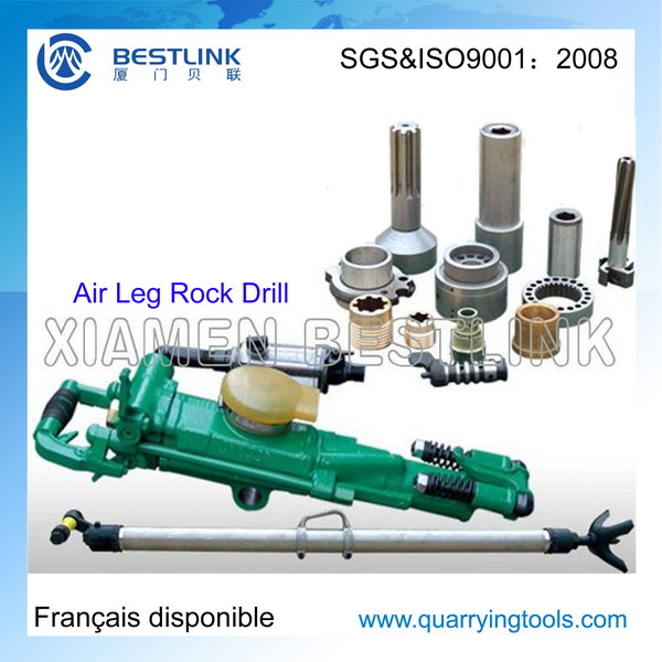 Underground Air Leg Horizontal Rock Drill Yt24/Yt28 and Spare Parts