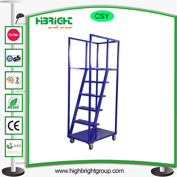 Collapsible Rolling Step Ladder Truck Trolley Cart