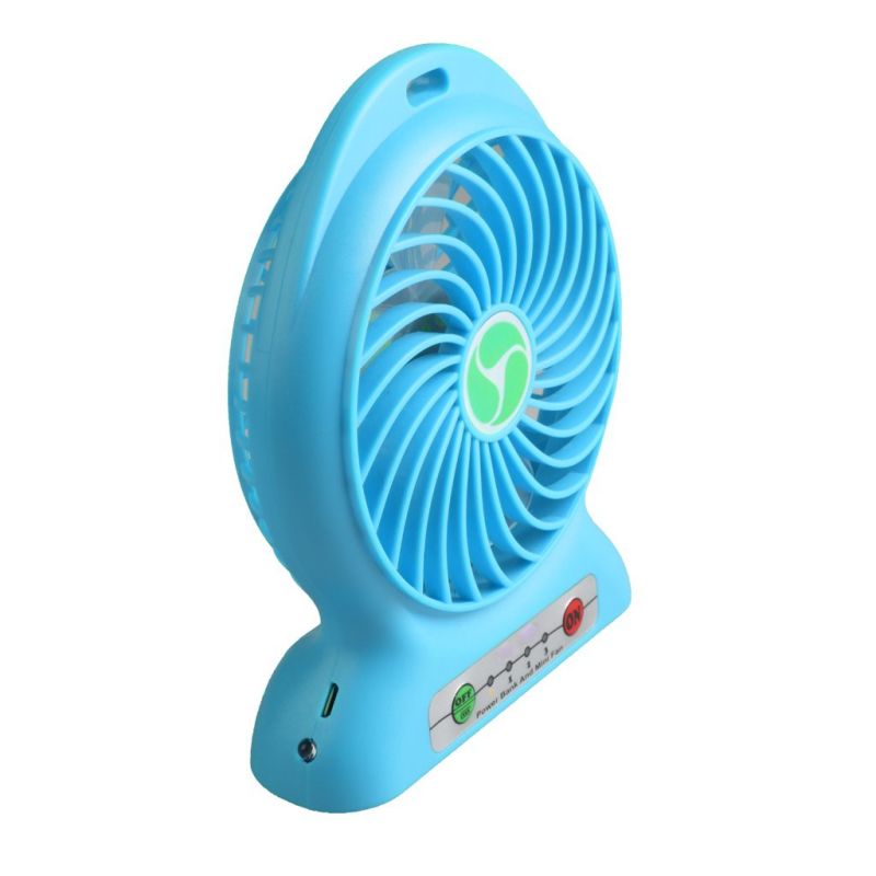 USB Mini Fan Portable Electric Fans LED Portable Rechargeable Desktop Fan Cooling Air Conditioner Portable Fan with a Battery