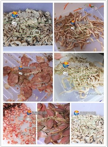 Electric Cooked Meat Slicing Stripping Chopping Cutting Processing Machine