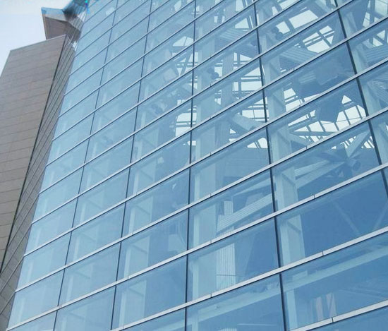 Energy-Saving Low-E Frameless Double Glass Curtain Wall