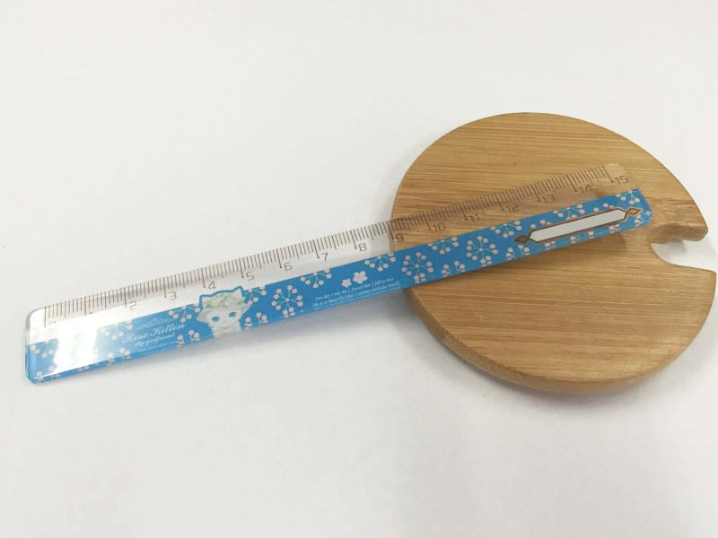 15 Cm Color Straight Plastic Ruler for School and Office Stationery