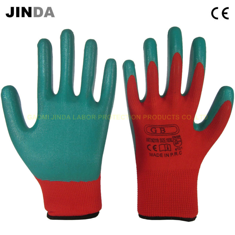 Nitrile Coated Construction Work Gloves (NS014)