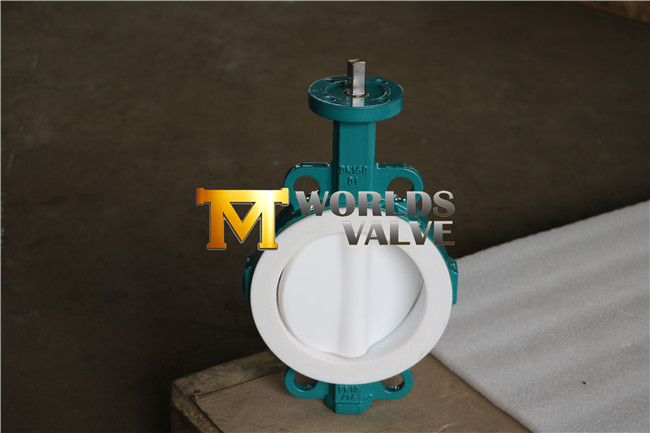 ANSI Ci Split Body PTFE Seated Wafer Butterfly Valve