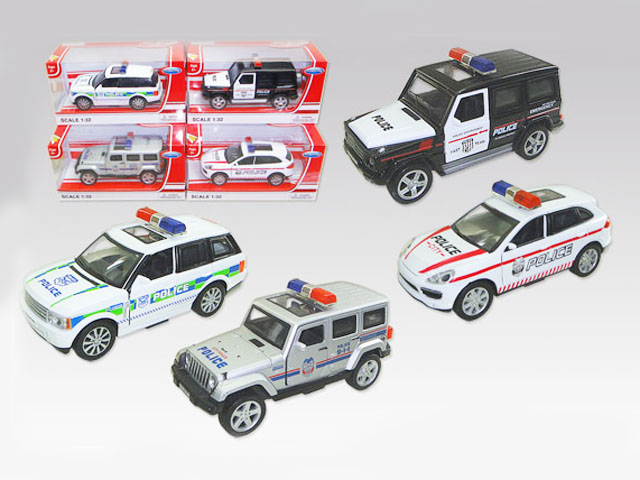 Pull Back Metal Car Die Cast Car Alloy Police Car (H5094080)