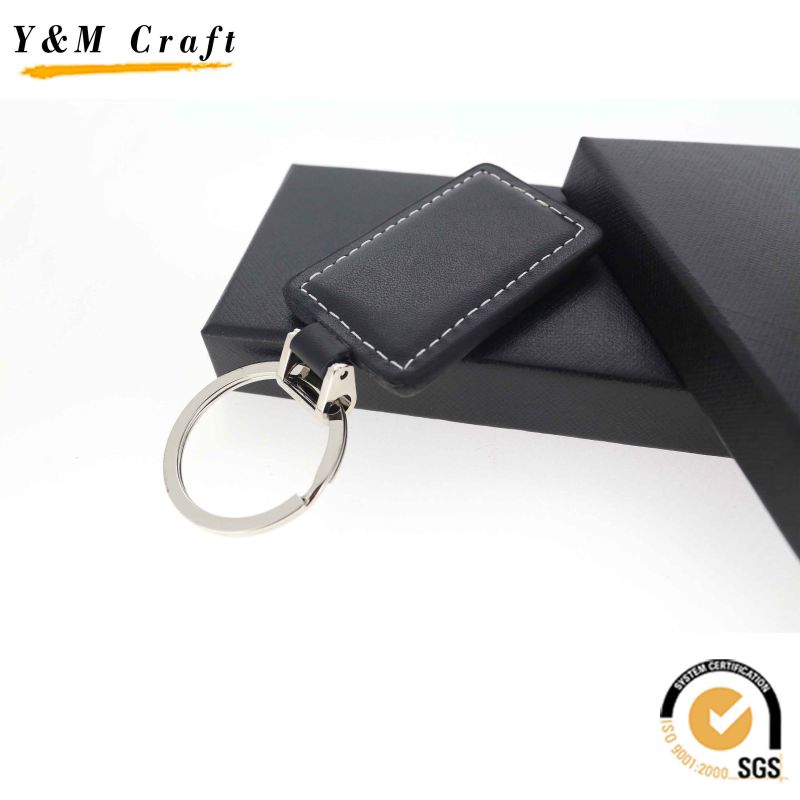 High Quality Business Leather Key Chain with Box