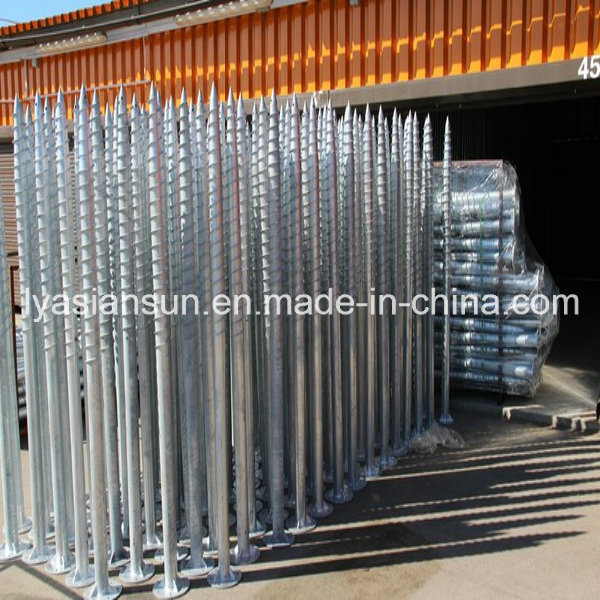 Galvanized Ground Screw Pile for Solar Energy Mounting System