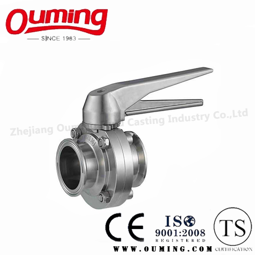 Ss316 Sanitary Manual Clamped Butterfly Valve