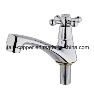 ISO9001 Certified Brass Polishing Chromed Push Tap (AV2056)