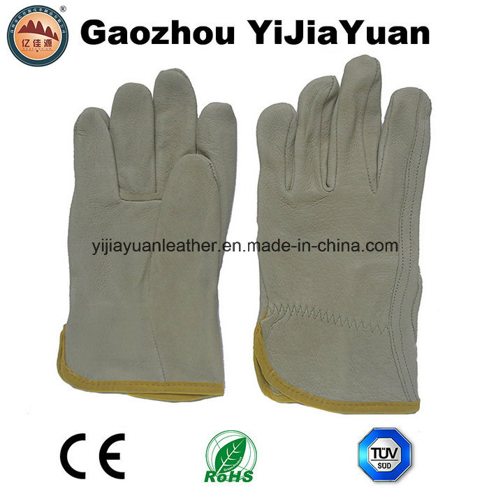 Pig Top Grain Leather Rigger Safety Work Gloves