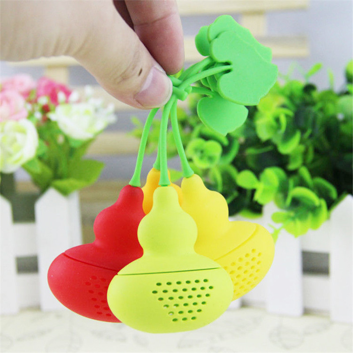 Hot Sale Eco-Friendly Food Grade Lovely Gourd Silicone Tea Infuser
