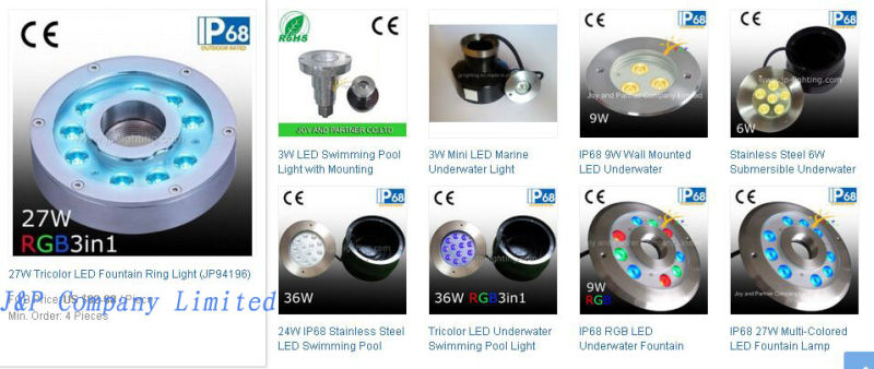 24W IP68 Stainless Steel LED Swimming Pool Light (948122)