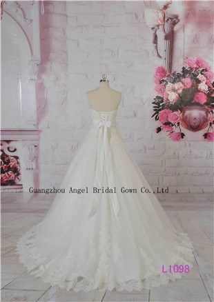 Fairy Ruffle Layered Ball Gown Puffy Bridal Dress