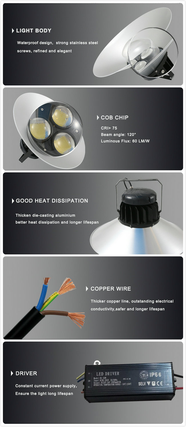 New Style Energy Saving 120W COB LED High Bay Light