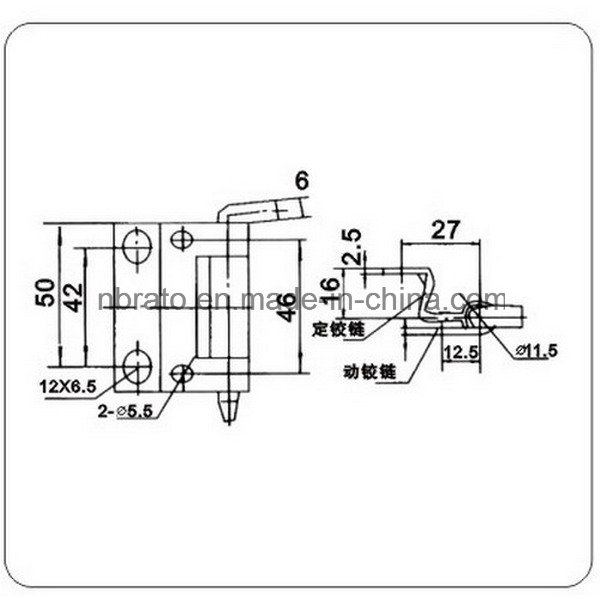 Double Action Steel Spring Hinge