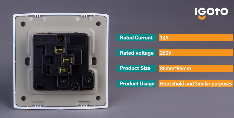 Igoto British Standard Electrical Wall Sockets