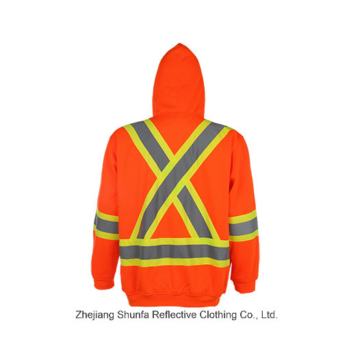 Safety Reflective High Visibiliy Polar Fleece Jacket Sweatshirt