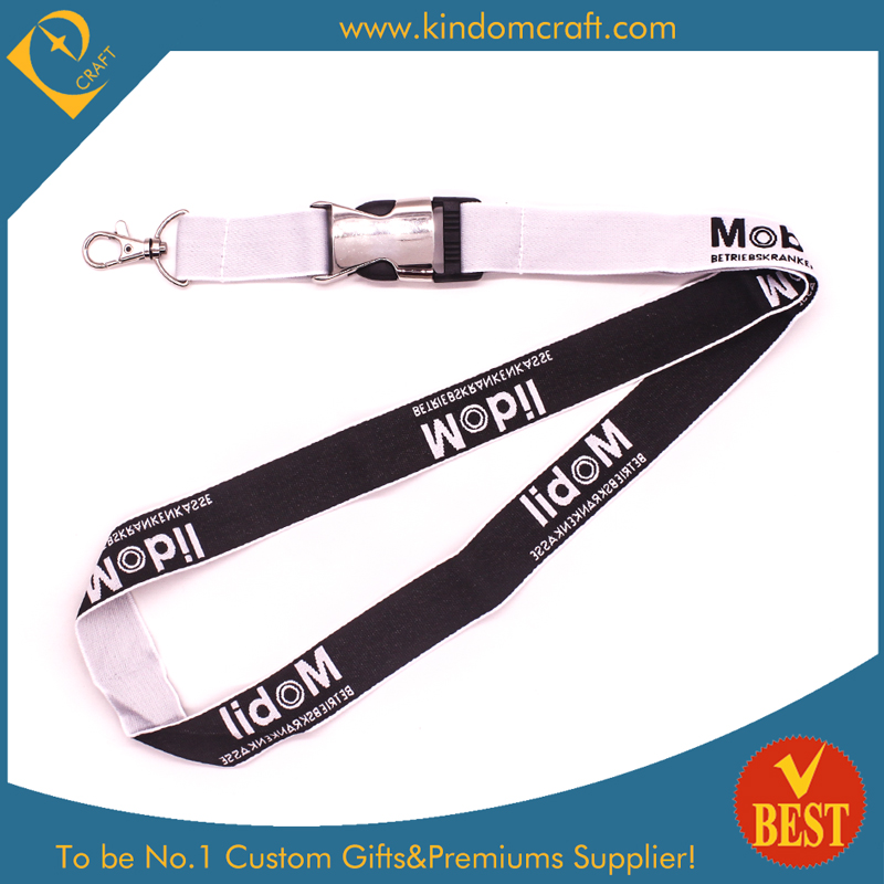 Customized High Quality Fashion Woven Lanyard with Metal Clip at Factory Price From China