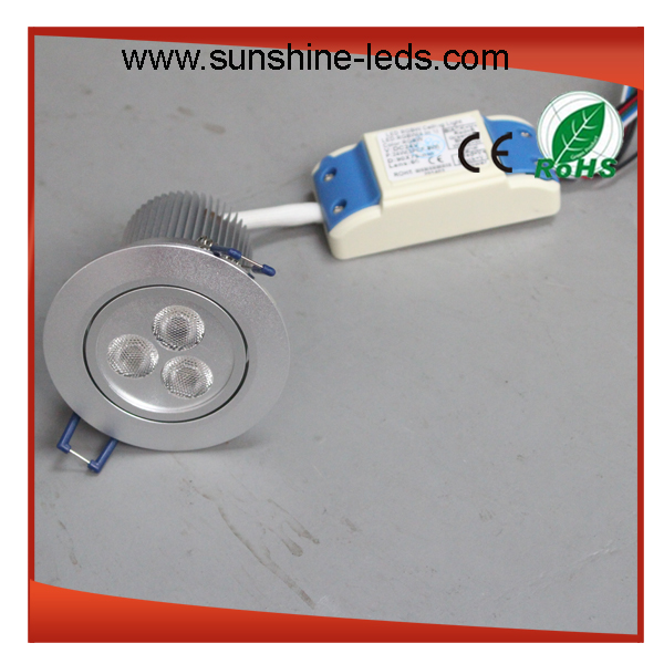 CE RoHS 3X8w RGB RGBW LED Ceiling Light/LED Downlight