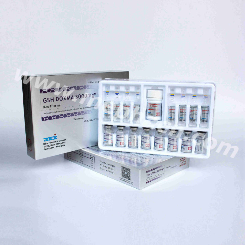 Skin Whitening Glutathione Injection &Actd/Ctd Dossier of Glutathione Injection 300mg /600mg/900mg/1200mg/1500mg/2400mg/3000mg