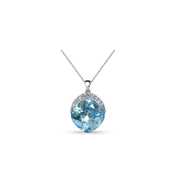 Destiny Jewellery Crystal From Swarovski Gifts Round Pendant & Necklace