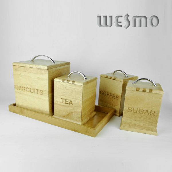 Bamboo Storage Container Set (WKB0307A/B/C, WKB0308A)