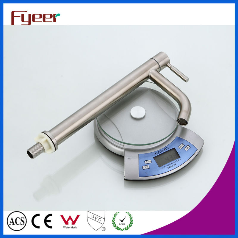 Fyeer High Body Cheap Cold Only Stainless Steel Basin Tap