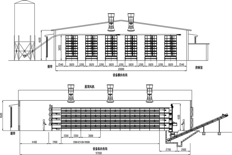 Automatic Poultry Cage for Broiler Chicken