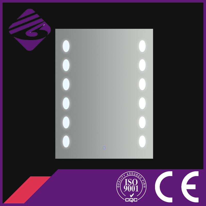 Jnh185 Cheappolished Edge Rectangle Bathroom Anti-Fog LED Mirrors