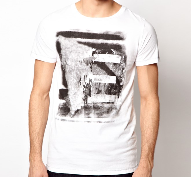 Waterbase Printing White Round Neck Summer Custom Wholesale Cotton Men T Shirt