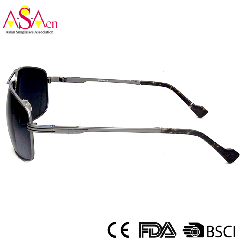 Fashion Metal Quality Designer Polarized Sunglasses with UV400 (16008)