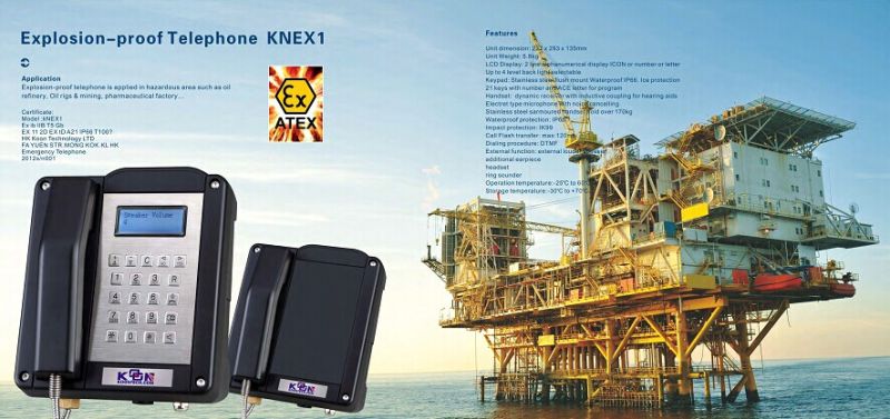 Atex Proof Expolish-Proof Phone for Mine Oil Gas