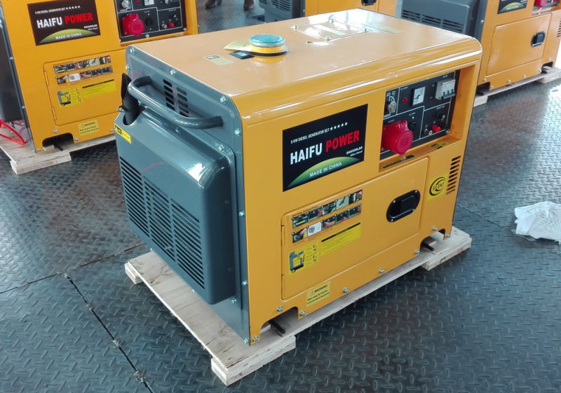 5kw5kVA Portable Air Cooled Single Cylinder Silent Diesel Generator