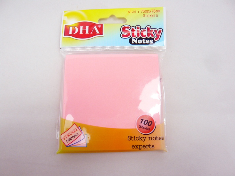 Colored Sticky Note All Standard Size Self-Adhesive Feature and Yes Customized Sticky Note Professional Sticky Note Manufacturer