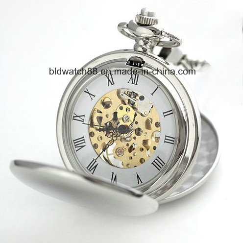 Hot Mens Golden Mechanical Pocket Watch for Sale