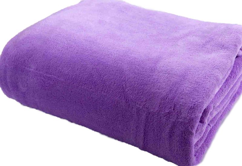 Solid Color Thin Polar Fleece Throw Blanket