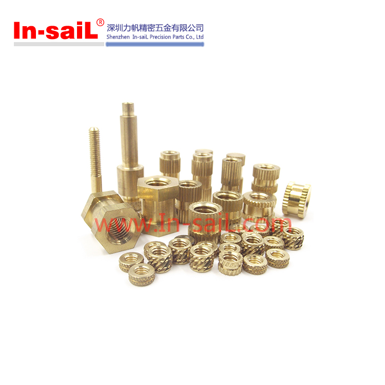 Knurled Brass Threaded Bushing for Plastic Case