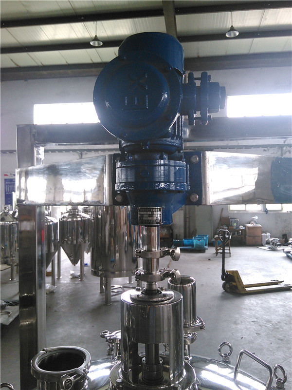 Stainless Steel Mixing Tank with Agitator and Brace